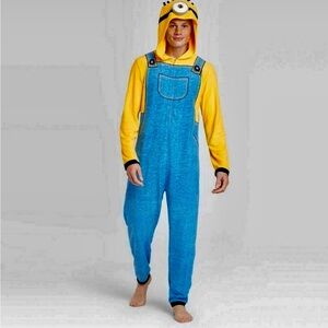 Yellow and Blue Men's Fun Onesie